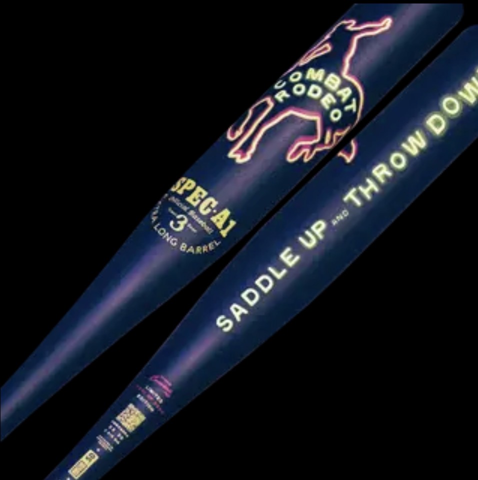 combat mfg spec a1 saddle up bbcor baseball bat: cbb6bar3 combat mfg spec a1 saddle up bbcor baseball bat: cbb6bar3